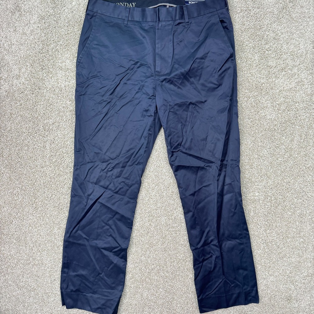 Bonobos Weekday Warrior Monday Pants‎ Mens 34x34 Navy Blue Straight Fit Chinos